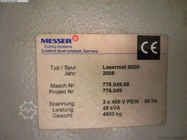 Laserschneidmaschine MESSER LaserMat 6000