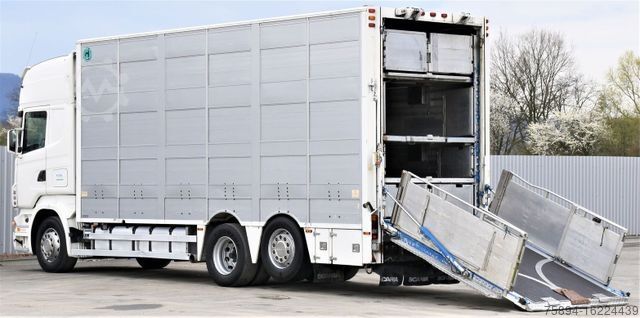 Veewagen SCANIA R 500 TIERTRANSPORTWAGEN 7,10m / 4STOCK