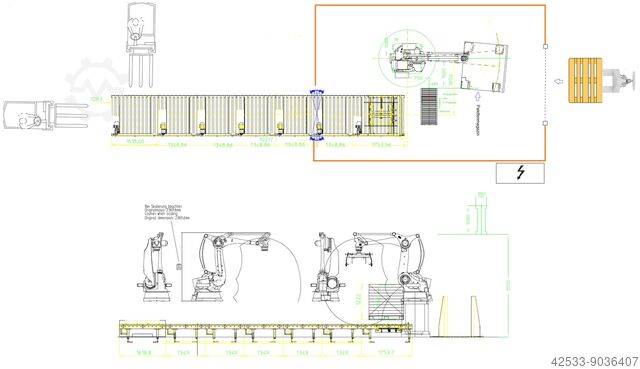 Palletiser til sække og bakker Meypack Kuka Kuka KR 180-2PA
