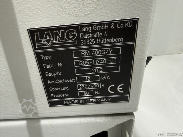 CNC Gravier- und Fräsmaschine LANG RM 400 S/Y