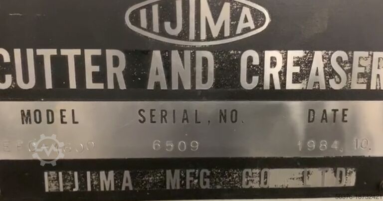 Flachbett-Stanzmaschine 120×160 cm Iijima (Japan) EFC-1600