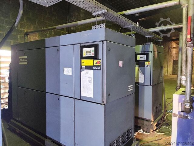 Aangedreven assemblages / Compressoren Atlas-Copco GA 55 + FD 130