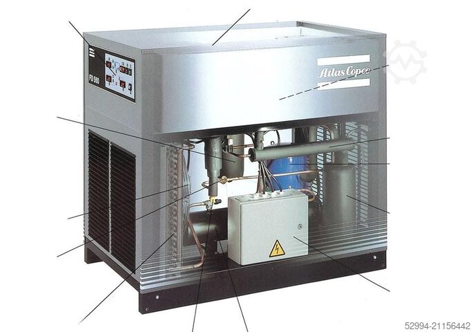 Aangedreven assemblages / Compressoren Atlas-Copco GA 55 + FD 130