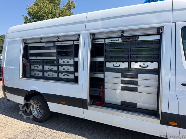 Højt tag varevogn MERCEDES-BENZ Sprinter 516 CDI Maxi Klima LED Werkstatt Standh