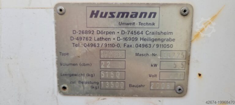 Perscontainer Husmann SPB 22 SEN-E