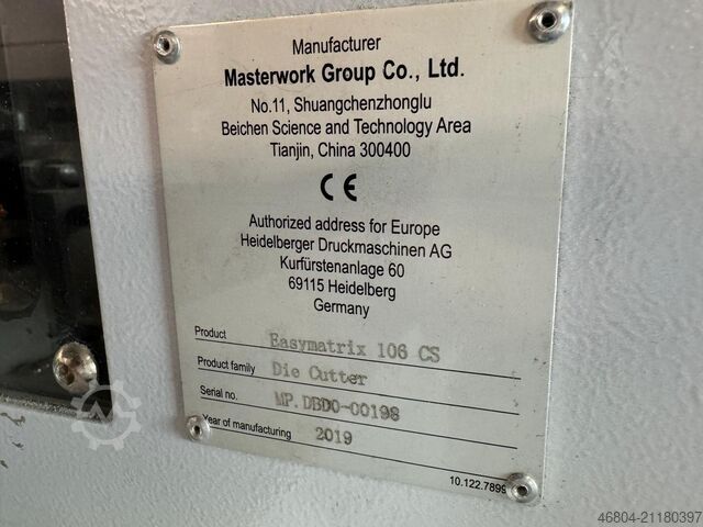 Stansningsmaskine Heidelberg Easymatrix 106 CS