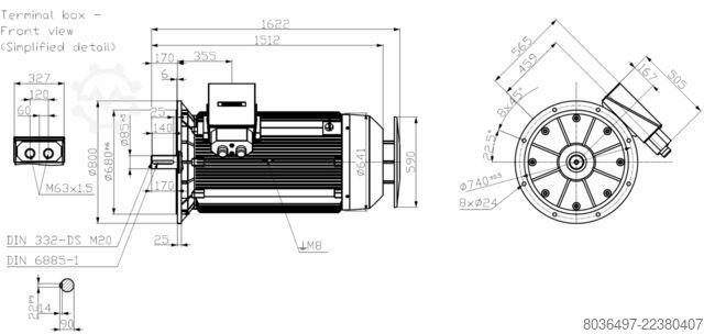  SIEMENS 1LE5603-3AC83-3GR3-Z_250kW