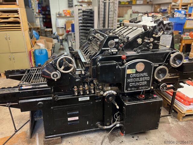 Letterpress machine Heidelberg Heidelberger KS Zylinder