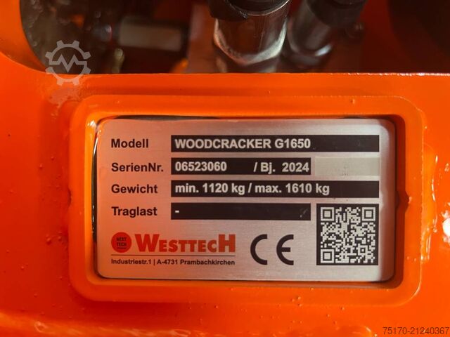 Westtech G1650 root rake with grapple arms / S70 / DEMO / 2024 Westtech G1650 Roderechen Greifarme / S70 / DEMO / 2024