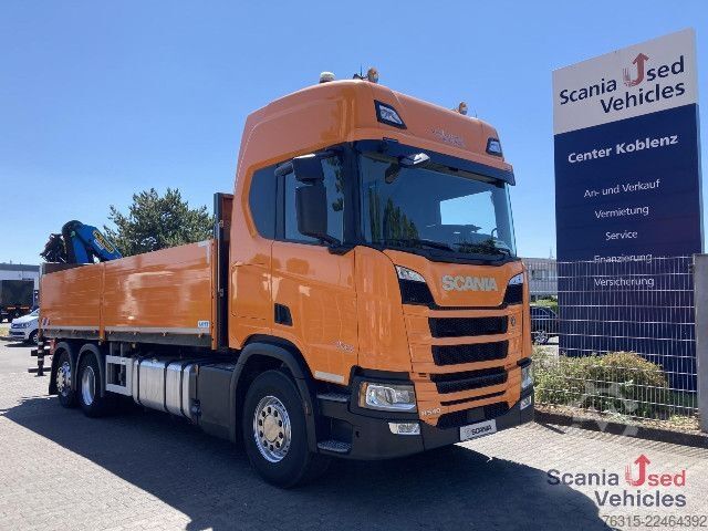 Ciężarówka z płaską platformą Scania R 540 B6x2 NA - PALFINGER - PK 18002 EH