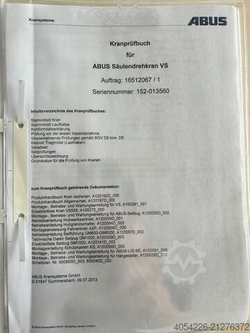 Jib crane Abus Säulendrehkran VS