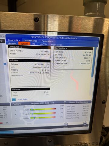 Verticale bewerkingscentrum Haas VF-2