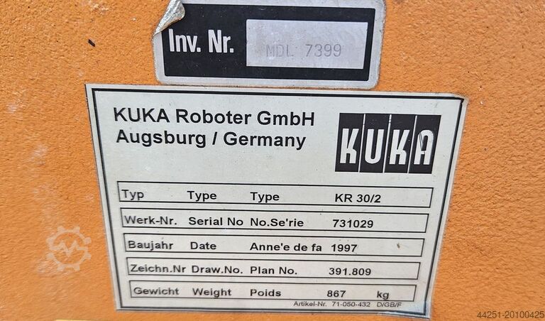 6-assige robotlasrobotindustrie Kuka KR 30/2