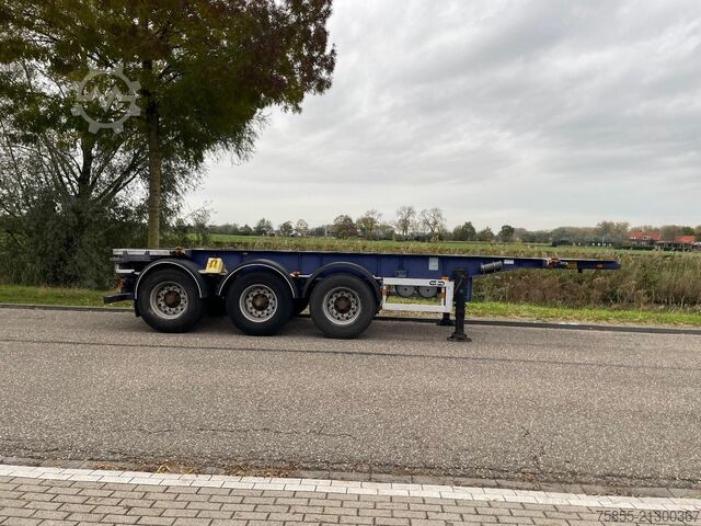 Container transport Van Hool 3B2013 20FT Tank / ADR / NL trailer / Liftaxle