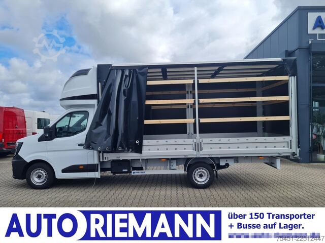 Transporter mit Pritsche & Plane Renault Master 35 Pritsche Schlafkab Schiebe Plane LUFTFEDER