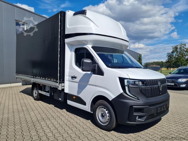 Transporter mit Pritsche & Plane Renault Master 35 Pritsche Schlafkab Schiebe Plane LUFTFEDER