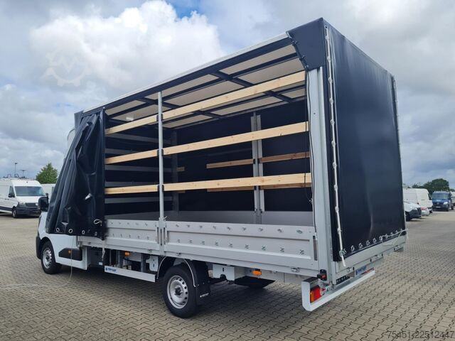 Transporter mit Pritsche & Plane Renault Master 35 Pritsche Schlafkab Schiebe Plane LUFTFEDER