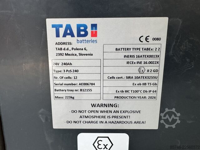 EXV 14 C * DEMO * Atex EX * Miretti 2G / Z1 & 3D / Z22 * Acumulator NOU!! STILL EXV 14 C * DEMO * Atex EX * Miretti 2G / Z1 & 3D / Z22 * NEW battery !!