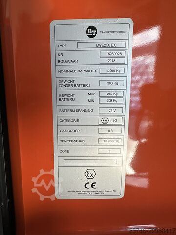 LWE 250 * Atex EX * Pyroban 3G / Z2 * NYTT batteri !! BT LWE 250 * Atex EX * Pyroban 3G / Z2 * NEW battery !!