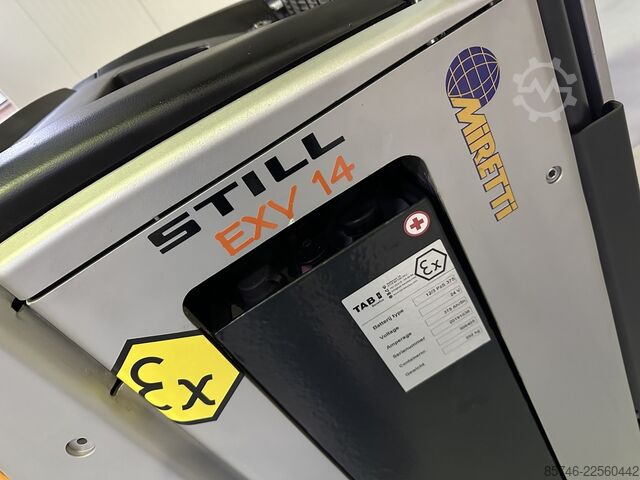 EXV 14 * DEMO * Atex EX * Miretti 3D / Z22 * NYTT batteri!! STILL EXV 14 * DEMO * Atex EX * Miretti 3D / Z22 * NEW battery !!