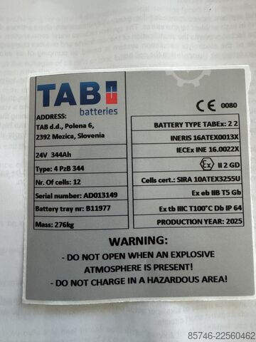 LPE 200 * Atex EX * Pyroban 3D / Z22 * NYTT batteri !! TOYOTA LPE 200 * Atex EX * Pyroban 3D / Z22 * NEW battery !!