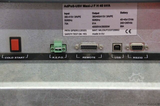 Stroomvoorziening 40 kVA AdPoS USV Maxi-J F H 40 kVA
