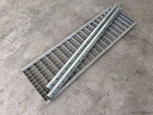 Polcos állvány / Méretek: 1 282 x 400 mm Dexion HI280 Gitterrostboden und Traversen f. Regal