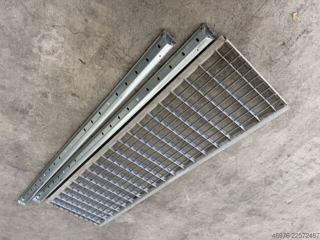 Polcos állvány / Méretek: 1 282 x 400 mm Dexion HI280 Gitterrostboden und Traversen f. Regal