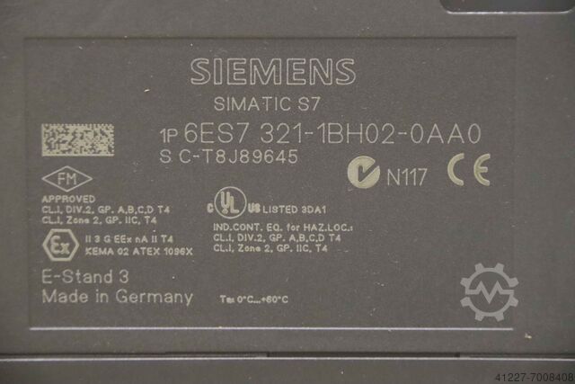 Digitální vstup Siemens 6ES7 321-1HB02-OAAO