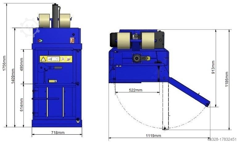 Balenpers BTS-MF40 Ballenpresse Waste Baler