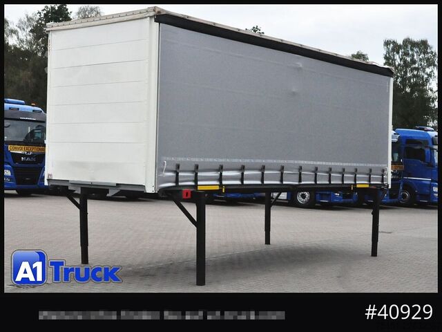 Swap body with flatbed & tarp WECON WPR 745, verzinkt, 2520  innen, Code XL, neue Plane