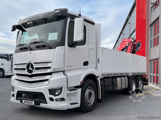 Lastplattform Mercedes-Benz Actros 2548 L 6x2 M-FHS Baustoff-Pritsche FASSI...