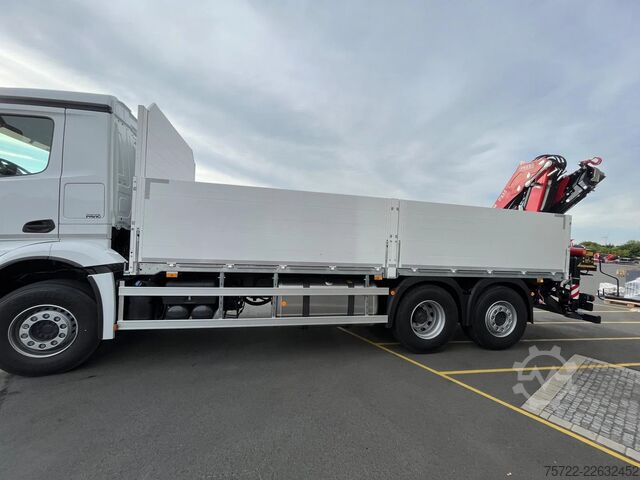 Lastplattform Mercedes-Benz Actros 2548 L 6x2 M-FHS Baustoff-Pritsche FASSI...