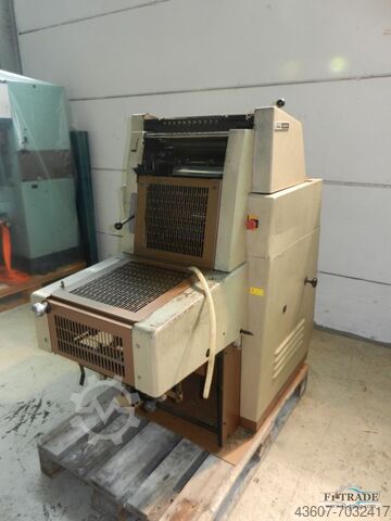 1 farve ark-fodret offsettryk Rotaprint R 45 K