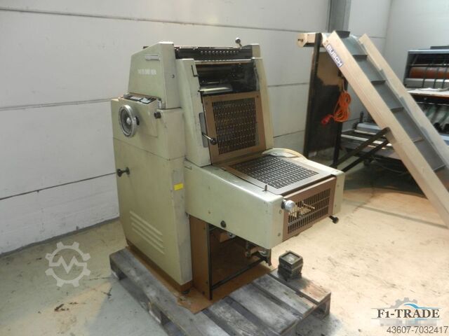 1 farve ark-fodret offsettryk Rotaprint R 45 K