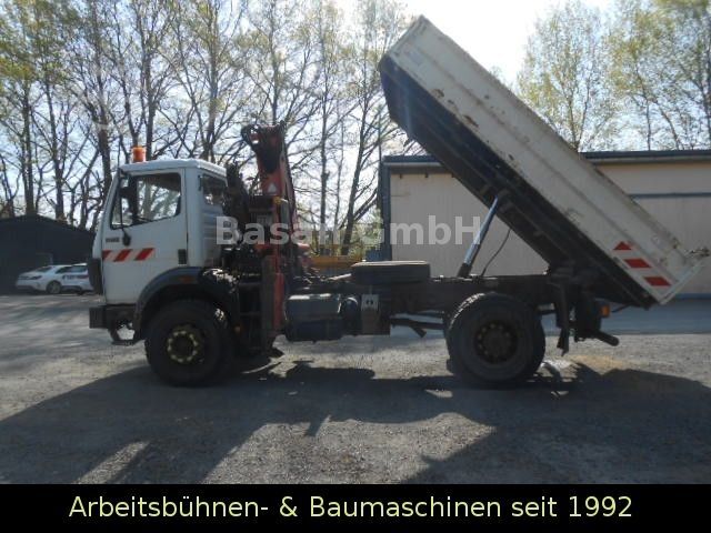 Kiepwagen MERCEDES-BENZ MB 1717 AK Kipper Allrad mit Kran Atlas 100.1