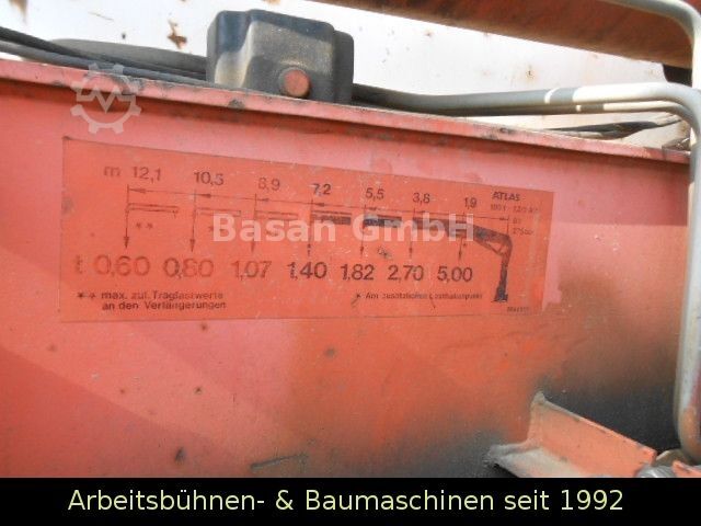 Kiepwagen MERCEDES-BENZ MB 1717 AK Kipper Allrad mit Kran Atlas 100.1
