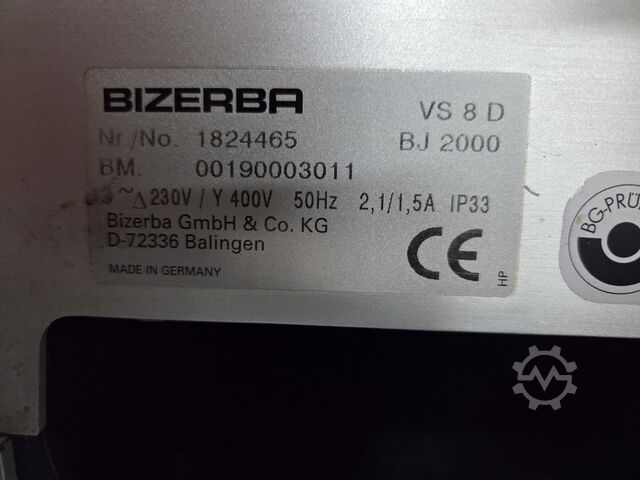 Kødforarbejdningsmaskine Aufschnittmaschine Bizerba VS 8 D