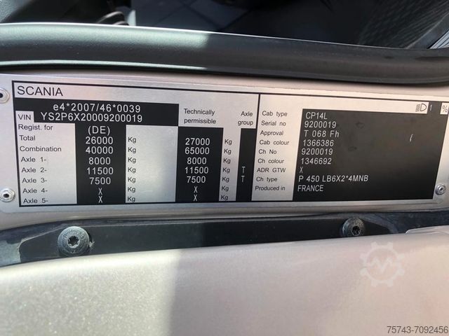 Camion pentru transport bovine SCANIA P 450 RJH  Pferde POP-OUT