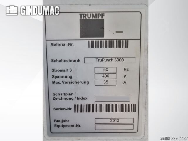 TRUMPF TRUPUNCH 3000 TRUMPF TruPunch 3000