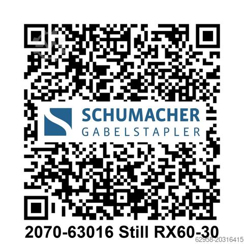 Electric 4-wheel forklift Still RX60-30 - AKKU 83% Restkapazität