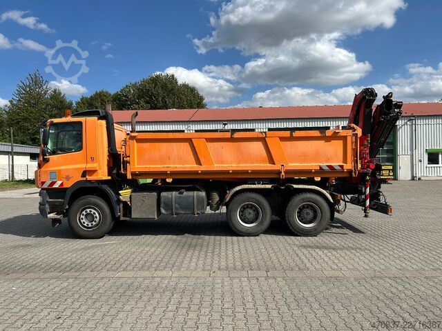 Háromirányú billenő teherautó DAF CF 510 / Bordmatik / abnehmbarer Kran + Funk