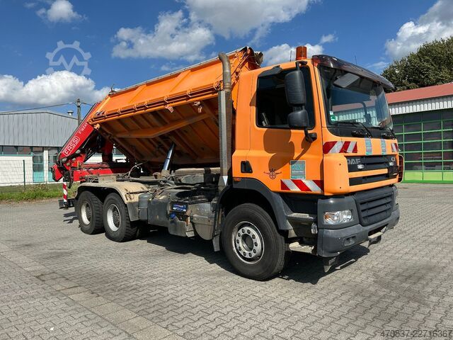 Háromirányú billenő teherautó DAF CF 510 / Bordmatik / abnehmbarer Kran + Funk