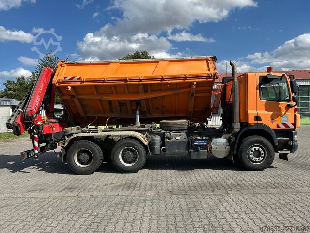 Háromirányú billenő teherautó DAF CF 510 / Bordmatik / abnehmbarer Kran + Funk