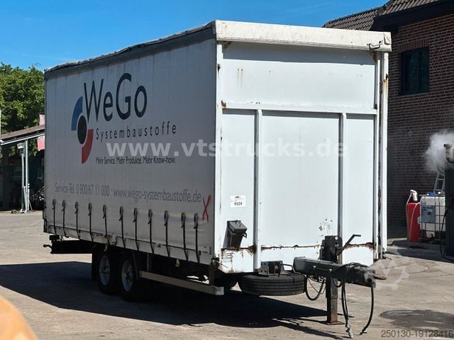Open trailer with tarp Eggers ZPT 10,5 EL Tandemanhänger Pritsche+Plane