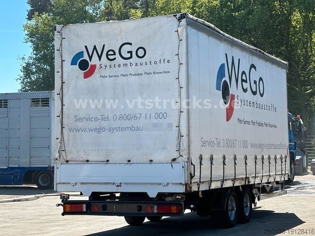 Open trailer with tarp Eggers ZPT 10,5 EL Tandemanhänger Pritsche+Plane