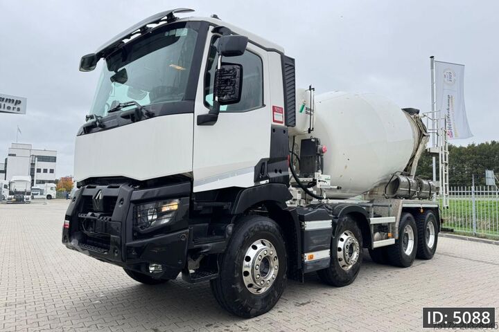Blandare Renault C480 Day Cab, Euro 6, 8x4 / Full steel / 9m3 / ...