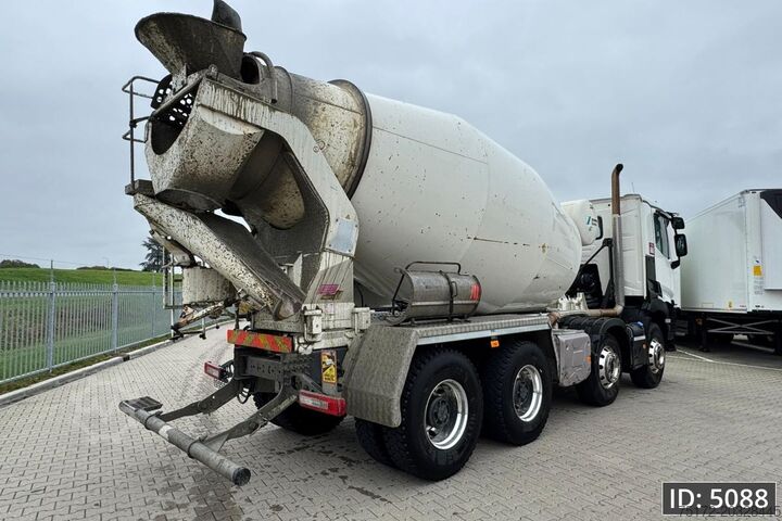Blandare Renault C480 Day Cab, Euro 6, 8x4 / Full steel / 9m3 / ...
