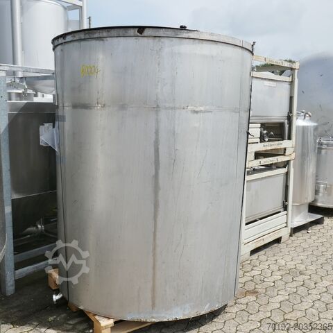 4000 liter flat bottom storage tank, Aisi 304 Schwarz B0004
