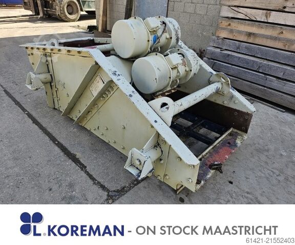 Κόσκινο αφυδάτωσης Linatex Linatex Type: 9/23-1 Screening surface: 2300 x 900 mm with two pieces vibration motors of each 1,9 kW Dewatering screen Linatex